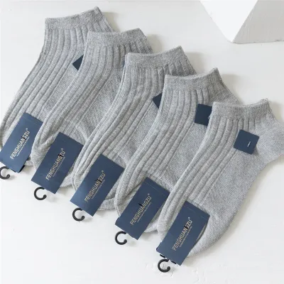 PURE COTTON BREATHABLE MEN’S GREY SOCKS